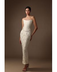 SAU LEE - Sutton Embroidered Skirt - Lyst