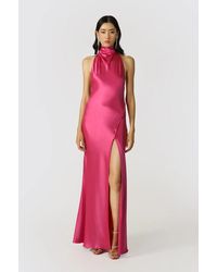 SAU LEE - Penelope Backless Satin Gown - Lyst