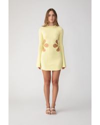 SAU LEE - Dallas Knit Mini Dress - Lyst