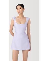 SAU LEE - Bryn Mini Dress - Lyst