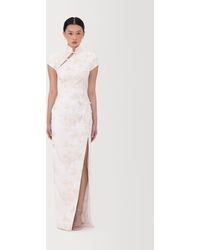 SAU LEE - Isabella Embroidered Gown - Lyst
