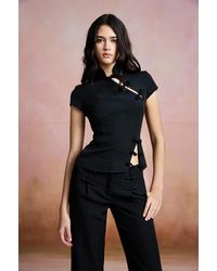 SAU LEE - Iris Crepe Top - Lyst