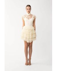 SAU LEE - Roux Lace Mini Dress - Lyst