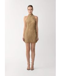 SAU LEE - Selena Crystal Mini Dress - Lyst