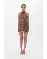 SAU LEE - Jacqui Sequin Mini Dress - Lyst