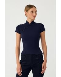 SAU LEE - Evan Knit Top - Lyst