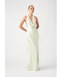 SAU LEE - Pearl Satin Gown - Lyst