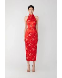 SAU LEE - Jill Chinese Jacquard Pencil Dress - Lyst