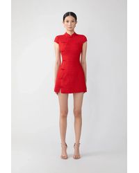 SAU LEE - Natasha Tweed Mini Dress - Lyst