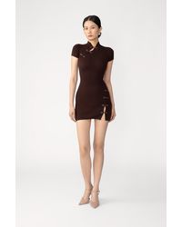 SAU LEE - Denali Knit Mini Dress - Lyst