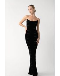 SAU LEE - Vesper Velvet Gown - Lyst