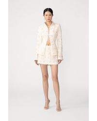 SAU LEE - Aja Embroidered Skirt - Lyst