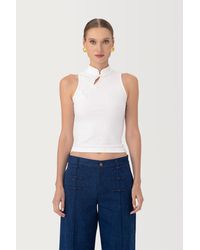 SAU LEE - Tao Knit Top - Lyst