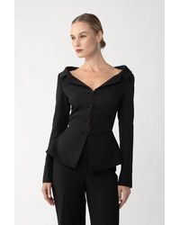 SAU LEE - Nicola Crepe Top - Lyst