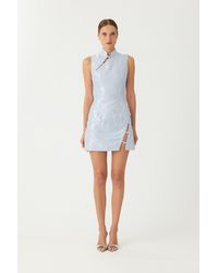 SAU LEE - Ines Brocade Mini Dress - Lyst