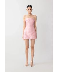 SAU LEE - Jodie Jacquard Mini Dress - Lyst