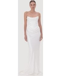 SAU LEE - Margot Satin Gown - Lyst