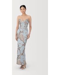 SAU LEE - Novella Brocade Maxi Dress - Lyst