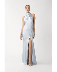 SAU LEE - Penelope Backless Satin Gown - Lyst