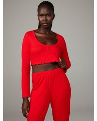 Savage X - Midnight Cruise Long-sleeve Crop Top - Lyst