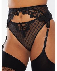 Savage X - Baroque Bondage Suspender Belt - Lyst