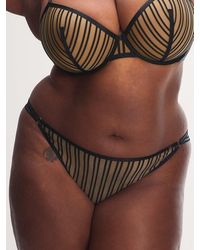 Savage X - Strappy Hour Striped String Bikini Knickers - Lyst