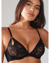 Savage X - Shadowplay Lace Unlined Plunge Bra - Lyst