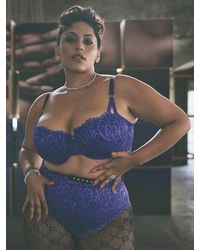 Savage X - Savage Not Sorry Lightly Lined Lace Balconette Bra - Lyst