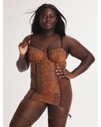 Savage X - Croc Crush Underwire Slip - Lyst