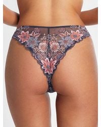Savage X - Mod Poppy Lace Brazilian Knickers - Lyst