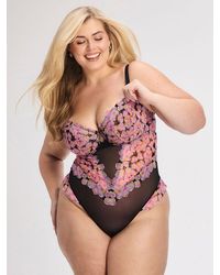 Savage X - Sun Tide Floral Lace Underwire Teddy - Lyst