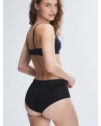 Savage X - Cotton Essentials Lace-trim Shortie Knickers - Lyst