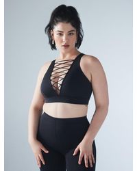Savage X - Lace Up Low-impact Sports Bra - Lyst