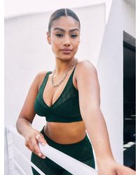 Savage X - Peak Performance Low-impact X Mesh Sports Bra - Lyst