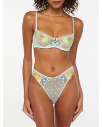 Savage X - Free Spirit Floral Embroidered High-leg Bikini - Lyst