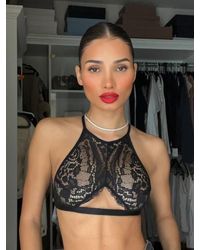 Savage X - Alien Animal High-neck Lace Bralette - Lyst