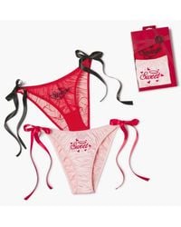 Savage X - Flirty & Wordy Bikini Knickers 2-pack - Lyst