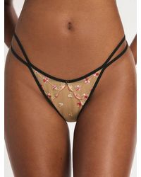 Savage X - Brash Blossoms String Brazilian Knickers - Lyst