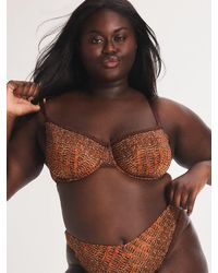 Savage X - Croc Crush Lace Unlined Balconette Bra - Lyst