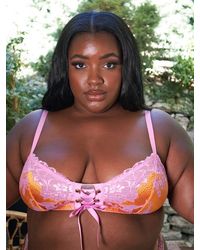 Savage X - Lace'd Up Bralette - Lyst