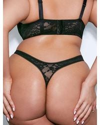 Savage X - Luxe Lace Thong Panty - Lyst
