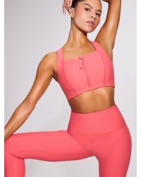 Savage X - Running Hot Medium-impact Zip-front Sports Bra - Lyst