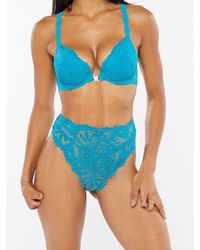 Savage X - Romantic Corded Lace High-waist Thong - Lyst