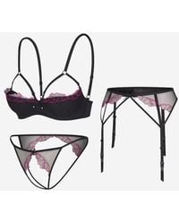 Savage X - Catch Me Cupid Lingerie 3-piece Set - Lyst