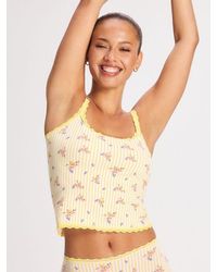 Savage X - Cotton Essentials Sleep Lace-trim Cami - Lyst