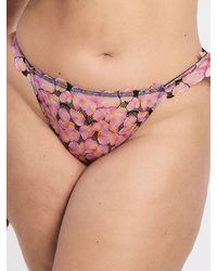 Savage X - Sun Tide Floral Lace Thong Panty - Lyst