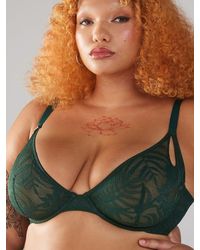 Savage X - Shadowplay Lace Unlined Plunge Bra - Lyst
