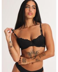 Savage X - Savage Not Sorry Lightly Lined Lace Balconette Bra - Lyst