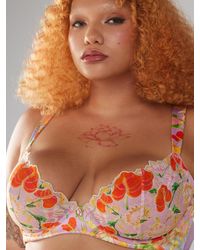 Savage X - Mutha Nature Satin Unlined Demi Bra - Lyst