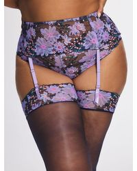 Savage X - Fleur Fantasy Lace Garter Belt - Lyst